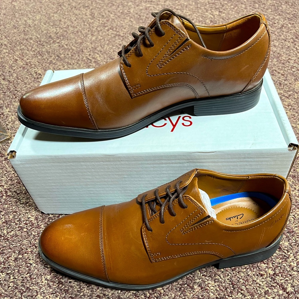 Clarks Men’s Whiddon Cap-Toe Oxfords